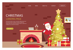 圣诞家居装饰温馨场景