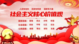 社会主义核心价值观宣传