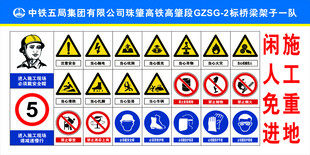 安全施工标识牌