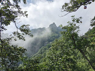 山林云雾间的自然美景
