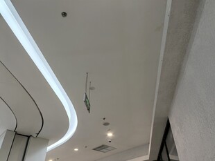 弧形线条的室内天花板设计