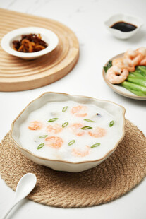 虾仁蔬菜粥 