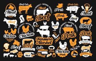 万圣节元素图案集合