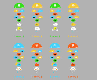 多彩蘑菇阶梯图案设计
