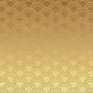 金色波浪纹中式背景图案