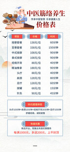 中医养生价格表