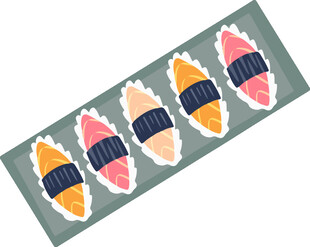可爱寿司图案长条装饰画