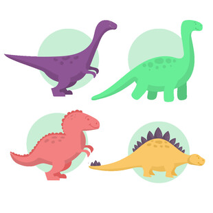 可爱卡通恐龙形象集合