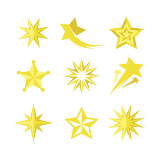 金色星星图案集合