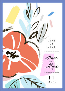 手绘花卉插画设计作品