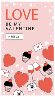 情人节爱心主题装饰图案