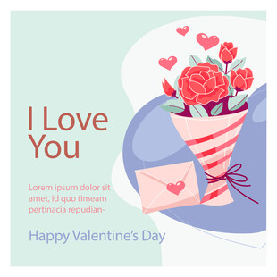 情人节浪漫玫瑰爱意表达