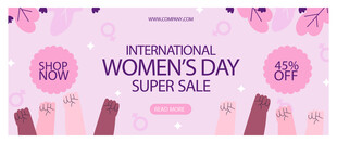 妇女节大促海报
