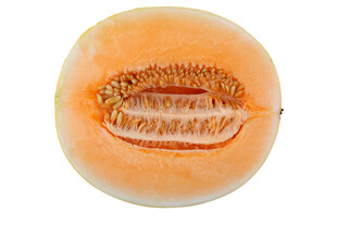 切开的香甜哈密瓜