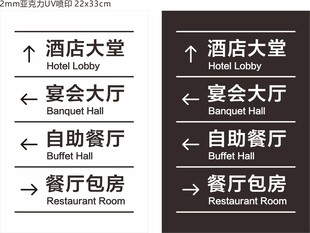 酒店指示牌