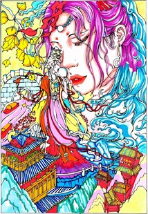 梦幻色彩古典动漫人物形象
