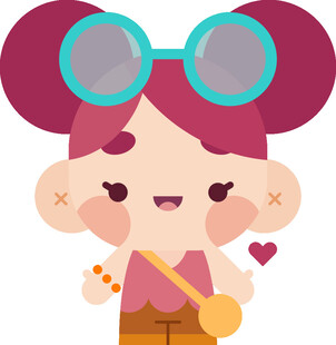 可爱卡通女孩形象
