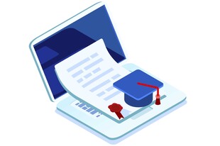 笔记本上的学业成果