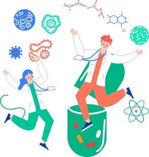 科研人员活力探索科学世界