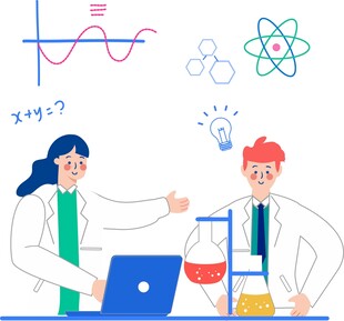 科学家探讨实验与数学问题