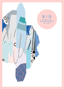 抽象几何拼贴艺术图案