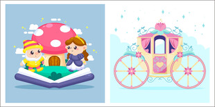 儿童童话主题插画元素