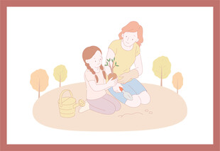 母女温馨野餐时刻