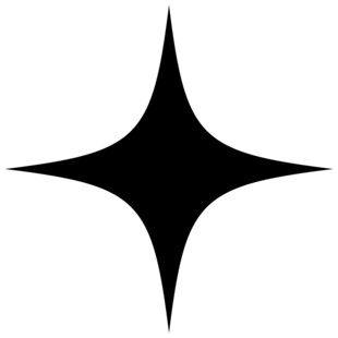 黑色星形图案