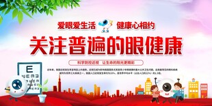 关注普遍眼健康宣传海报