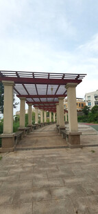 户外休息长廊景观