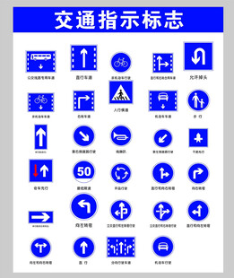 常见交通指示标志集合