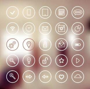 简约风格图标集合展示