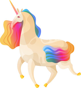 梦幻独角兽色彩绚丽