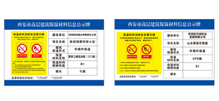 建筑材料公示牌