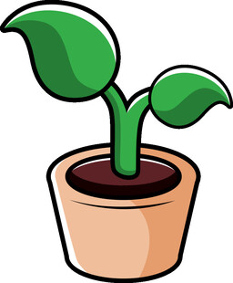 盆栽绿植插画