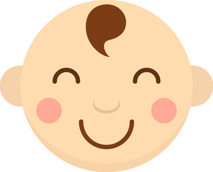 微笑婴儿头像