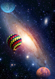 星际中的梦幻热气球