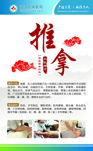 中医推拿服务宣传海报