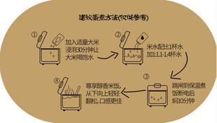 蒸煮大米示意图
