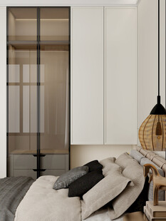 现代简约风卧室衣柜场景