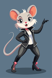 时尚酷炫的小老鼠