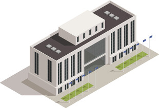 现代风格办公楼建筑