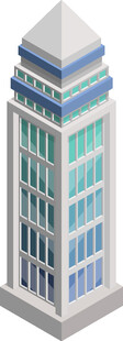 现代简约风格立体建筑模型
