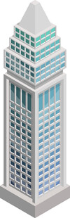 现代风格高楼建筑模型