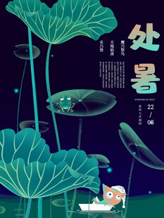 处暑时节荷塘美景