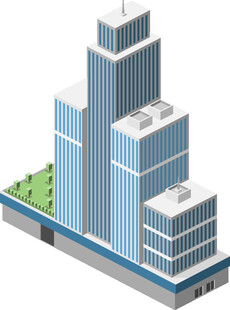 现代城市建筑群