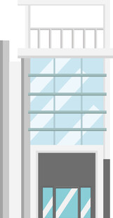 现代风格玻璃幕墙建筑