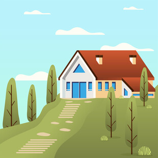 田园小屋宁静惬意的生活