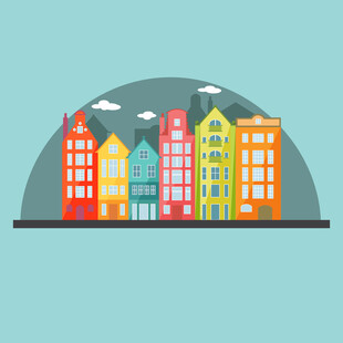 多彩城市建筑景观