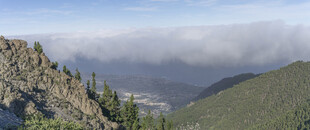 山间云雾缭绕的壮丽景观